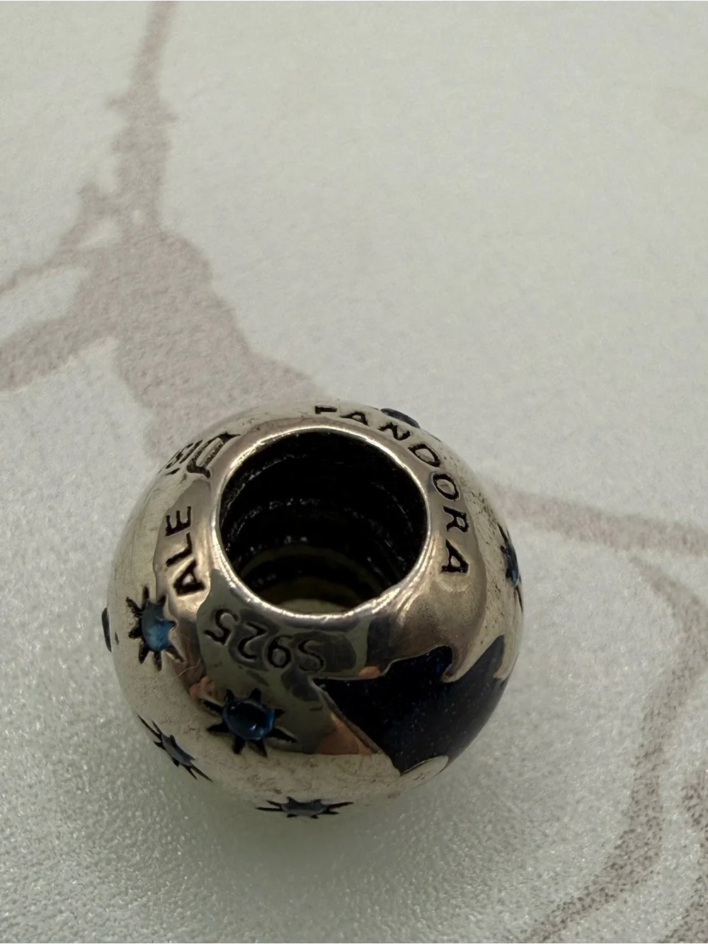 Pandora Disneyland w Sparkling Blue Stars Charm Getting Rare!